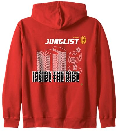 Junglist Trommel und Bass DNB Liquid Drum n Bass Vinyl Kapuzenjacke