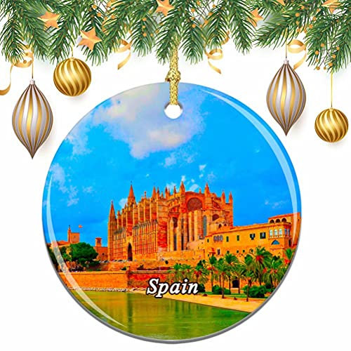 Espagne Palma Mallorca Cathedral Noël Arbre De Noël Ornement Décoration De Mariage Pendentif Suspendu Décor Ville Voyage Souvenir Collection