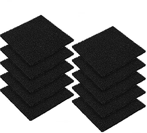 10PCS 12.7cm Square Compost Bin Filters Spare Activated Carbon Filter Sheets for Indoor Kitchen Compost Bucket Countertop and Recycle Bin