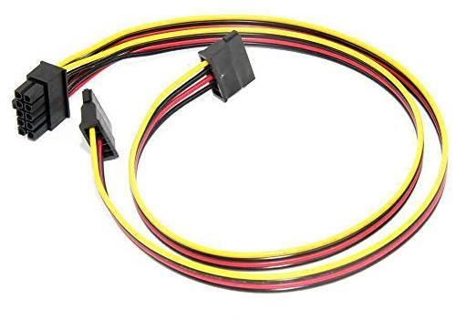 ZAHARA Câble de Convertisseur d'alimentation Double SATA HDD 2PCS 40CM 10pin à 2 Remplacement pour Partie HP DL380 G6/G7