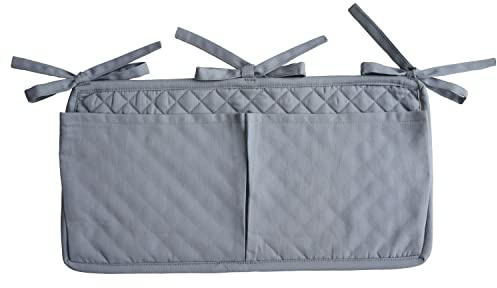 Mushie Aufbewahrungtasche Baby- & Kinderbett Organizer | Kinderzimmer Dekor, Bettaufhänger, Kinderbett Tasche | Gitterstäben, Geländern oder Regalen Befestigen (Tradewinds)