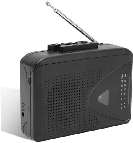 Kassettenrekorder, Tragbarer Kassettenrekorder AM FM Radio Stereo mit 3,5-mm-Kopfhöreranschluss, Retro-Kassettenrekorder 2AA-Batterie oder USB-Netzteil