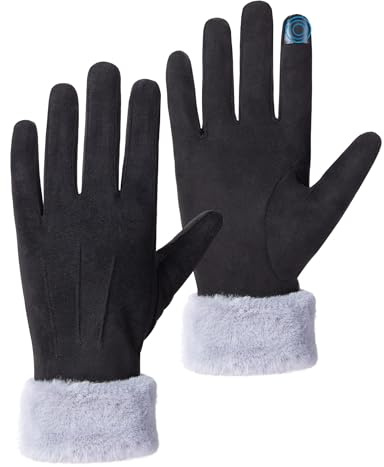 Becellen Guanti Donna Invernali Antivento Termici Touch Screen - Eleganti e Caldi per Ragazza, Madre, Fidanzata