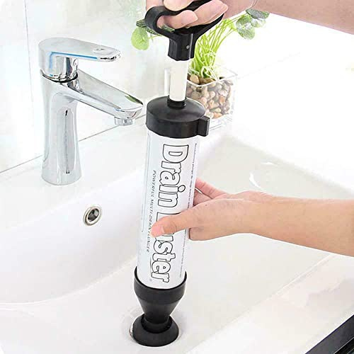 New Heavy Duty Drain Buster Best Toilet Plunger Sink Shower Toilet Bath Drain Plunger Clog Remover Unblocking Machine Clears & Unblocks All Toilets Powerful Drain Tool