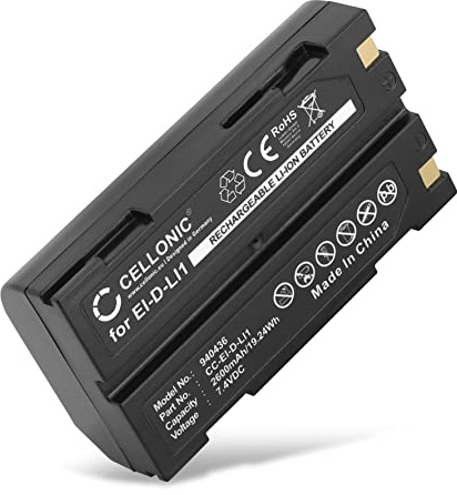 CELLONIC Batería Compatible con HP Photosmart C912, Symbol 29518, 38403 | (2600mAh -7.4V-Ion de litio ) para Kyocera Finecam S3R, para Moli MCC1821
