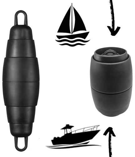 Pop Fender teleskopisk båttillbehör I utrymmesbesparande I för segel I motor I sport I båtar I yacht I husbåt (svart)