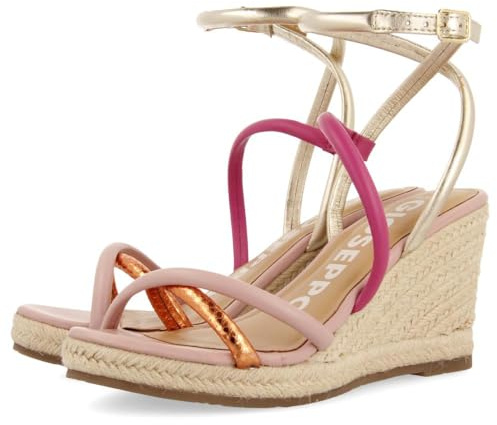 GIOSEPPO ROMETTA, Sandali con zeppa Tipo Espadrillas Donna, Rosa, 40 EU, Rosa, 40 EU