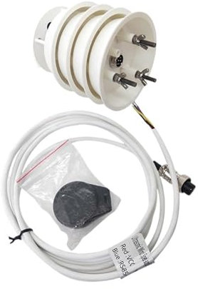 Anemometre de Vent Capteur Vitesse Mini Rs485 Modbus 5 en 1 Anémomètre Vitesse du vent Direction Température Humidité Capteur de pression Station météo for serre, protection de l'environnement, statio
