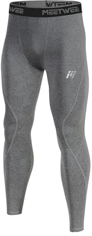 MEETWEE Thermounterhose Herren, Thermounterwäsche Lange Unterhose Winter Leggings Funktionsunterwäsche Skiunterwäsche Warme Unterwäsche Männer