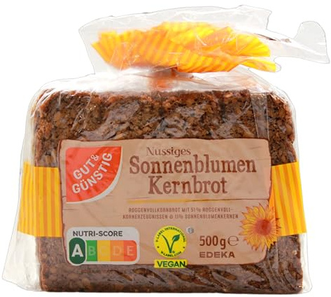 EDEKA Gut & Günstig Sonnenblumen Kernbrot, 12er Pack (12 x 500g)