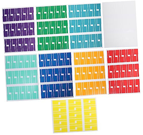 PHENOFICE 18pezzi Etichette Per Elettrici Impermeabili e Resistenti Strappi Colori Per Elettrici e Alimentazione