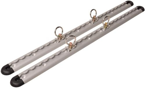 Set de Rails d'arrimage en Aluminium - 60 cm de Longueur - 45 mm de Largeur -