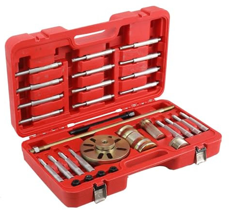 SRSDG 30-teiliges Radlager-Abzieher-Werkzeug, 8 Löcher, Lager-Entfernungs-Kit, Radnabe, Antriebswelle, Bremstrommel-Abzieher-Set, strapazierfähig
