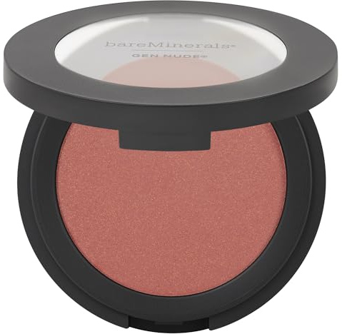 bareMinerals Gen Nude Powder Blush, On the Mauve, Vegan, Cruelty-Free & Dermatologist-Tested