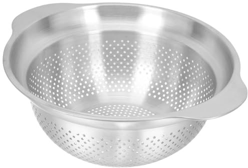 Cabilock Colador de Acero Inoxidable Resistente de Calidad Alimentaria Cesta para Colar Pasta Cuenco para Colador de Cocina