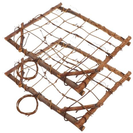 FUNOMOCYA Wandmontierter Holzrahmen Für Luftpflanzen Rustikales Design Als Pflanzenträger Und Dekoration Leicht Zu Pflegen Installieren Für Zimmerpflanzen