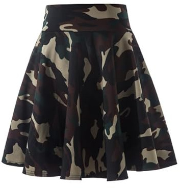 Mini-Rock für Damen, Camouflage-Druck, hohe Taille, kurzer Rock, Mädchen, Sommer, Tennis, Schule, Skater, Camouflage-Muster, 2025, armee-grün, L