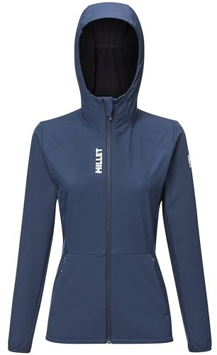 MILLET - Veste A Capuche Softshell Seneca Femme - Déperlante - Coupe Vent - Polaire Intérieur