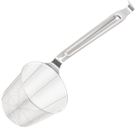 HDICUHNANU Espumadera, Valla De Harina De Acero Inoxidable, Herramientas De Cocina For Restaurante, Filtro, Bandeja, Separador De Líquido De Huevo Cuchara Coladora(13cm)