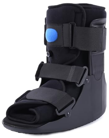 Medizinischer Aufblasbarer Wanderschuh, orthopädischer Fuß, Dunkel Frakturschuh Schuh für verstauchte Knöchel, Fußschmerzen Erholung, Stress Fraktur, gebrochenen Fuß, Achillessehnenentz (XL)