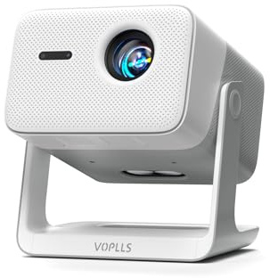 【3000 ANSI Official Licensed Google TV】4K Smart Projector with WiFi and Bluetooth, VOPLLS Outdoor Projectors with Dolby/Auto Focus, Portable Movie Phone Wireless Gaming Wifi Proyector for Bedroom/Home