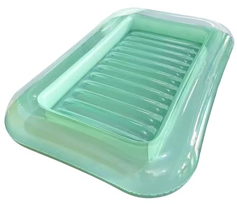 Lettini gonfiabili per piscina – Lettino galleggiante per il relax | Design ergonomico con poggiatesta regolabile, galleggiante ad aria per piscina, attività all'aperto, campeggio, vacanze