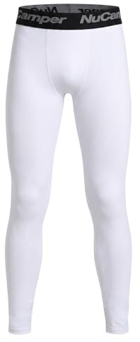 NuCamper Pantalons de Compression pour Garçons Collants de Sport Respirants pour Jeunes Leggings Enfants sous-vêtements Athlétiques à Séchage Rapide Leggings Thermiques pour Football Basket-Ball