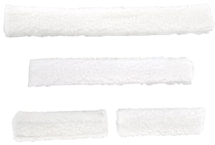 kowaku Copricavezza per Cavalli con Imbottitura Morbida, Set Copri Naso E Guance, Accessorio Protettivo, Materiale Peluche, Adatto per, Bianco