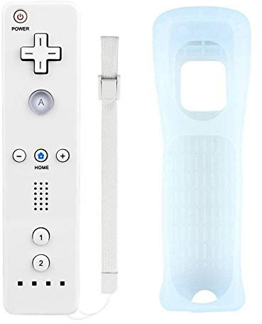 Mribo telecomando wii, controller wii con custodia in silicone e cinturino da polso, per Nvidia Shield, Nintendo Wii e Wii U