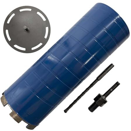 4 Diamond Dry Core Bit for Brick and Block with SDS Plus Adapter and Pilot Collar, 9.5 Drilling Depth
