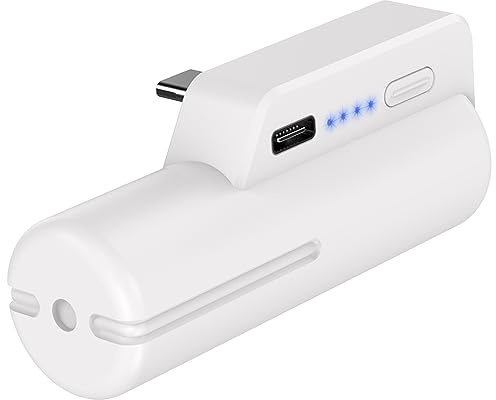 JUBOTY Batterie pour Meta Quest 2, charge rapide, 5000 mAh, légère et portable, accessoires de réalité virtuelle, batterie externe rechargeable avec indicateur d'alimentation pour 2 à 4 heures de
