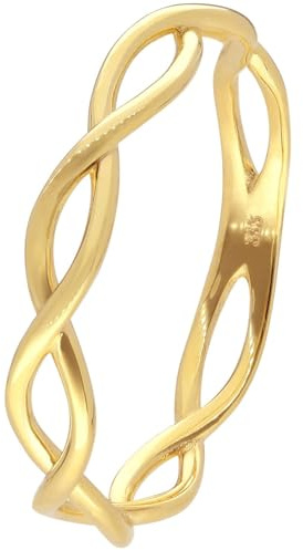 trendor Damenring Gold 333/8K 68410 | modischer Ring für Frauen, edle Geschenkidee und elegantes Accessoire,