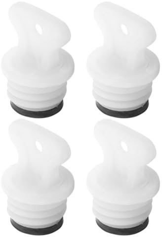 Healeved 4pcs Hot Water Bottle Caps Rubber Reusable Sealing Stoppers Small Caps for Hot Water Bags Prevent Leaks for Camping and Outdoor Use