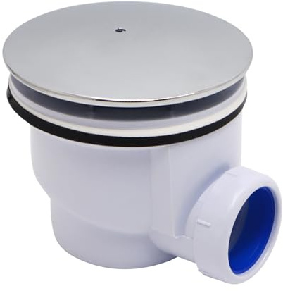 Siphon de douche rond fonctionnel pour receveur de douche - Accessoires de salle de bain - Convient aux bacs de douche standard