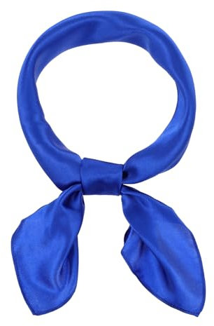 Lnngub Seidentuch für Damen 60 x 60 cm Quadratischer Schal, Chiffon Halstuch, Kopftuch Vintage Taschentuch Seidensatinimitat für Mädchen (1 Stück)