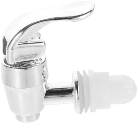 OFFSCH Grifo Dispensador de Agua Práctico para Botellas y Cubos, Material Abs y Silicona, Color Plata, Flujo Suave, Adecuado para Bares y Frigoríficos, Diámetro 12-16mm