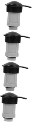 HEMOTON 4 Stück Ventiladapter pool ablassventil Pool Ablaufventil Pool Entlüftungsventil Pool Ersatzventil Kappe Pool-Einlassventil Luft freigeben Teile Pool-Ersatz Ventilwechsel Gummi
