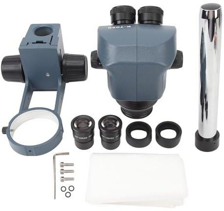 Trinokulares Stereo -Mikroskop hoher Vergrößerung Zoom objektive Inspektionswartung Kit