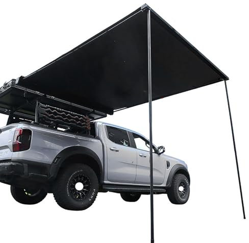 Toldo para Caravana Resistente a la Intemperie, Avance Furgoneta Extraíble para Portaequipajes con Protección Solar Ripstop UV50+, Toldo Lateral Retráctil para Coche, SUV, Camión o Furgoneta(160x250cm