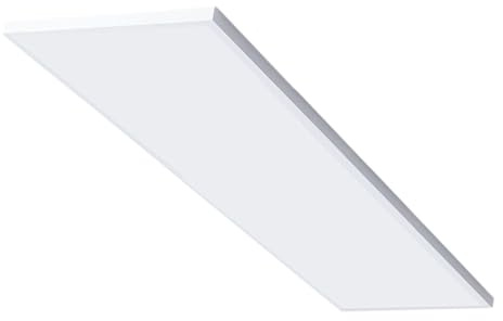 CLAR Deckenlampe Büro, LED Deckenleuchte 90x30, LED Werkstatt Deckenleuchte, Küchen Deckenleuchte, Deckenlampe Eckig, 3 Farbtemperaturen per Schalter wählbar (Pack 1)