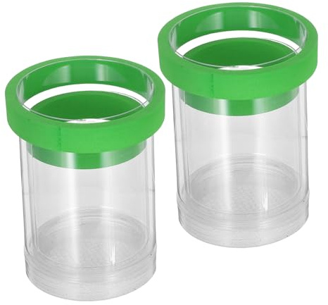 YARNOW 2sets Fish Breeding Box Floating Isolation Box for Aquarium Green Small for Guppy Fry Incubation and Fish Tank Nursery