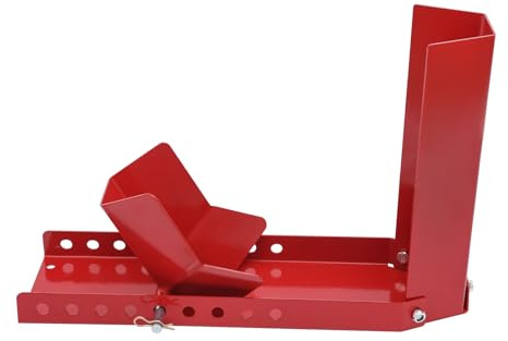 Donened - Soporte de montaje para motocicleta, balancín hasta capacidad de carga 500kg, soporte para motocicleta Adecuado, para neumáticos de 8-24 pulgadas, 60 x 16 x 40cm (Rojo)