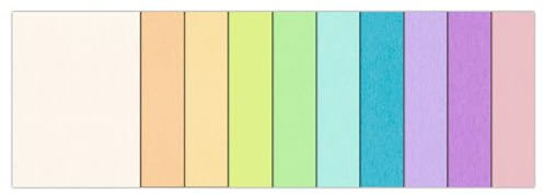 Fotokarton-Block Pastell, DIN A4, 300g/qm, 10 Blatt, 10 sortierte Farben