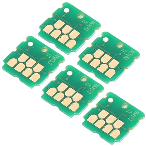 SALALIS Chip della Scatola di Manutenzione di Ricambio Durevole per Stampanti EC-C7000 ST-C8000 WF-7310 Pro Chip PCB da 5 Pezzi per Uso in Ufficio Domestico