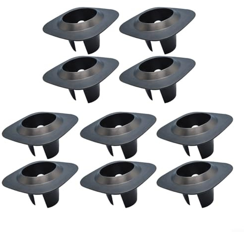 Risveglio Protezioni per la testa dell'irrigatore da giardino, robuste protezioni in PVC contro il traffico pedonale e tosaerba, barriera facile da installare, confezione da 5 verde (10 pezzi nero)