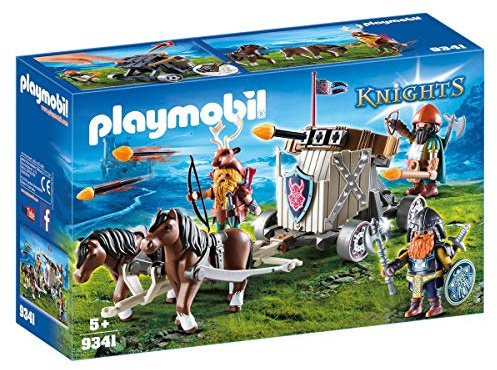 Playmobil - Char de Combat avec baliste et Nains - 9341, Coloré