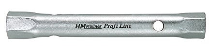 Rohrsteckschluessel doppelseitig, verzinkt 17x19mm