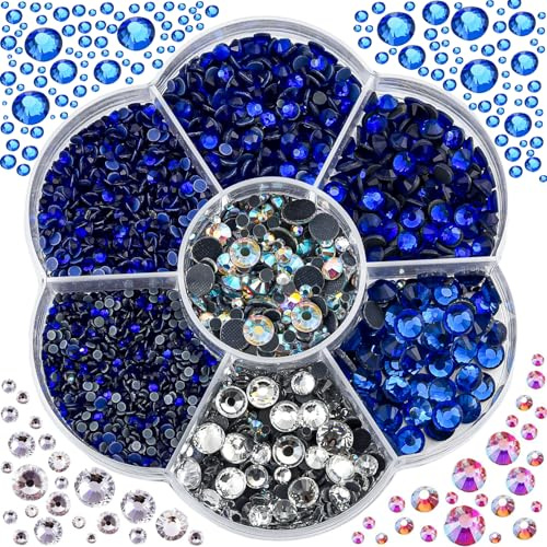 BlinginBox bedazzling kit Hotfix Strasssteine 3000 Stk Sapphire SS10-SS30