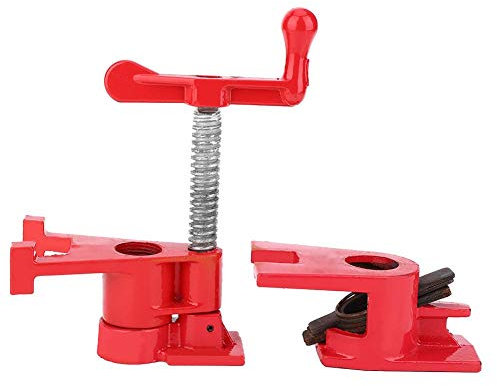 3/4 Morsetti per Tubi, Morsa a Vite, Tubo con Morsetto a H Set di Morsetti per Il Fissaggio a Lega,Giunzione legno e pietra, montaggio mobili