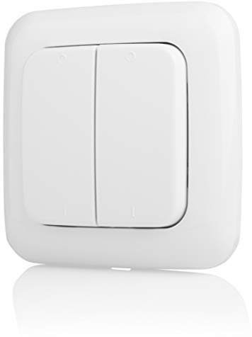 Smartwares Funk-Wandschalter - Plug und Connect - Doppellichtschalter - Weiß - SH4-90159